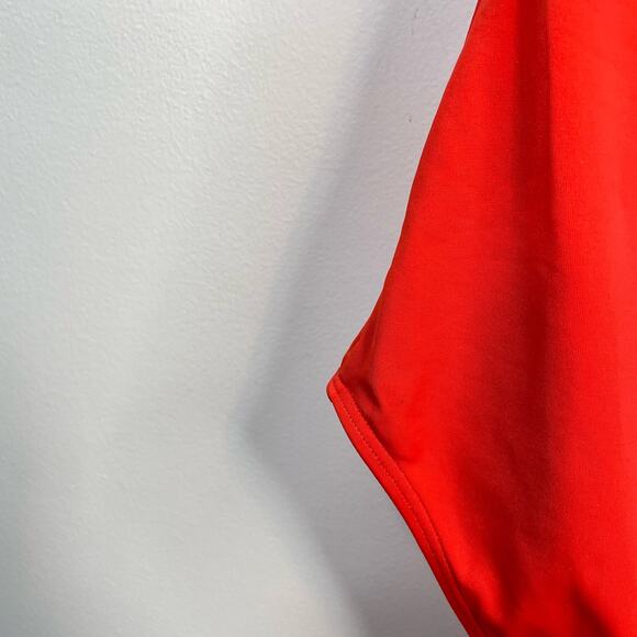 Boden Kefalonia One Piece Halter Swimsuit Swim Red Purple Womens 6L 6 Long Tall - Picture 15 of 16